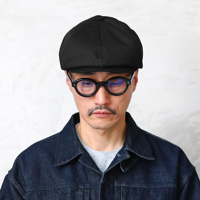 CPH シーピーエイチ 502TC TWILL CASQUETTE ツイルキャスケット “SPORTY” 日本製【Sx】【T】｜帽子 キャップ ハット ハンチング ベレー帽 黒 ブラック