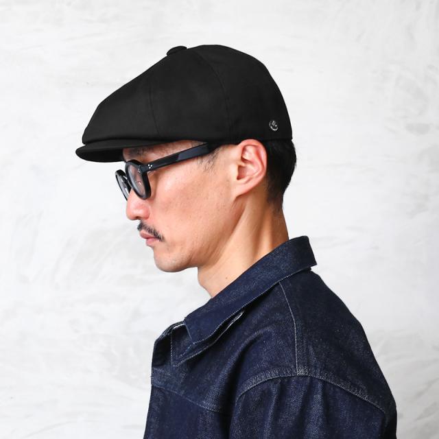 CPH シーピーエイチ 502TC TWILL CASQUETTE ツイルキャスケット “SPORTY” 日本製【Sx】【T】｜帽子 キャップ ハット ハンチング ベレー帽 黒 ブラック