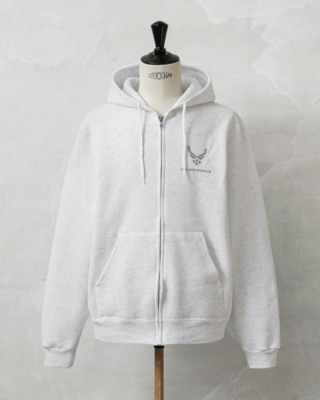 SOFFE ソフィー D1075419 OFFICIAL LICENSE U.S.AIR FORCE トレーニング スウェット ジップ フーディ / フルジップパーカー【Cx】【I】｜メンズ トップス ミリタリー 大きいサイズ アメカジ バックプリント ブランド おしゃれ