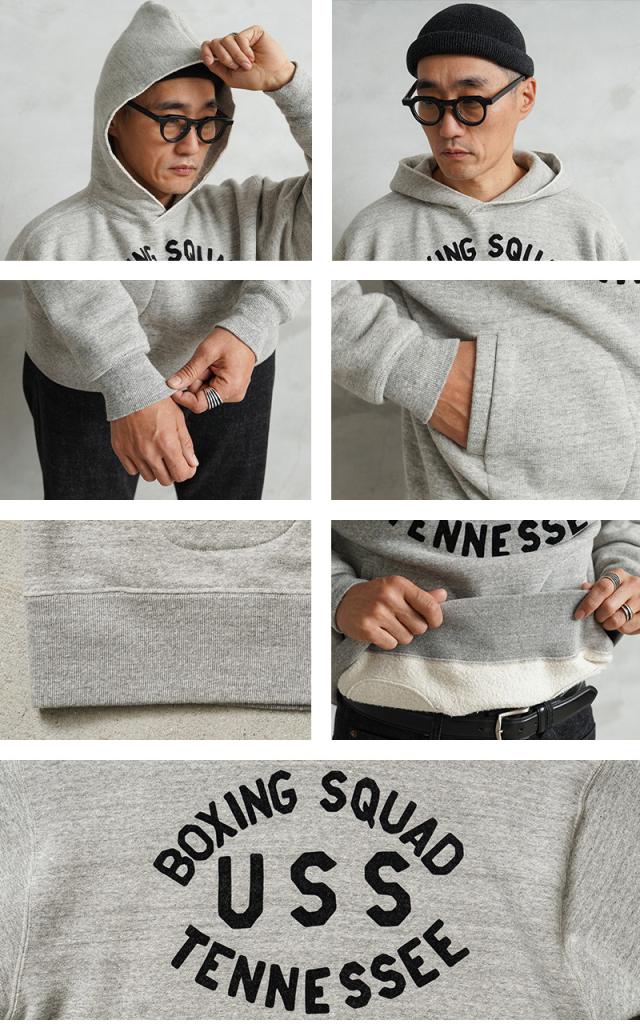 A.G.SPALDING&BROS エージースポルディング&ブロス SPL-AGS-243004 ARCHIVE ロゴグラフィック サイドラインパーカ 日本製【Cx】【T】｜メンズ トップス カジュアル フロントロゴ アメカジ 大きいサイズ ブランド おしゃれ