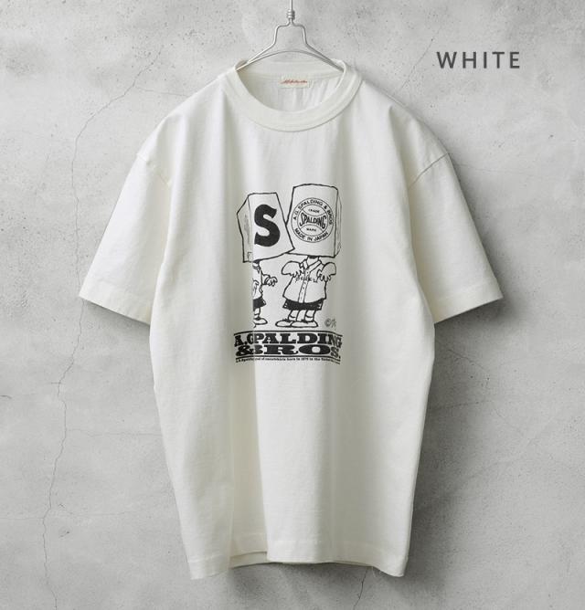 A.G.SPALDING&BROS エージースポルディング&ブロス SPL-AGS-251013 SKETCHBOOK3 S/S プリントTシャツ 日本製【Cx】【T】｜メンズファッション アメカジ ヴィンテージ 半袖 コットン ヘビーウェイト ストリート ブランド おしゃれ