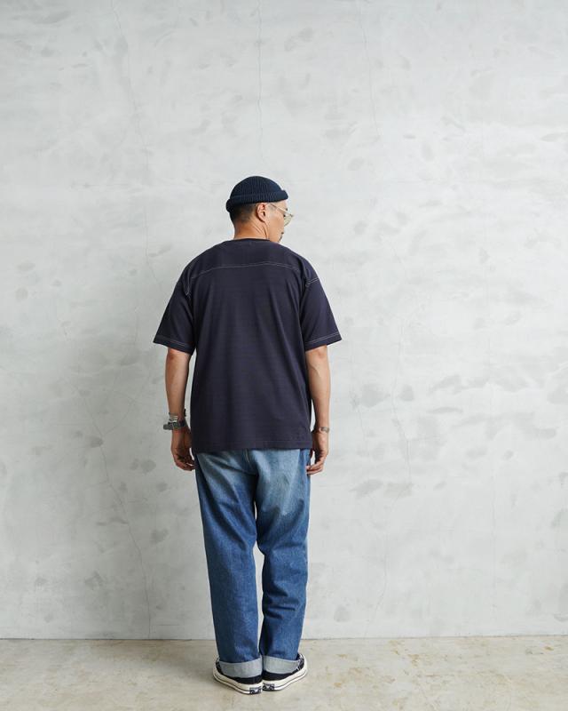 A.G.SPALDING&BROS エージースポルディング&ブロス フットボールシャツ US NAVY 日本製【Cx】【T】｜メンズファッション アメカジ ファッション 半袖Tシャツ ヴィンテージ USネイビー スポーツMIX カジュアル 1980年代 コットン