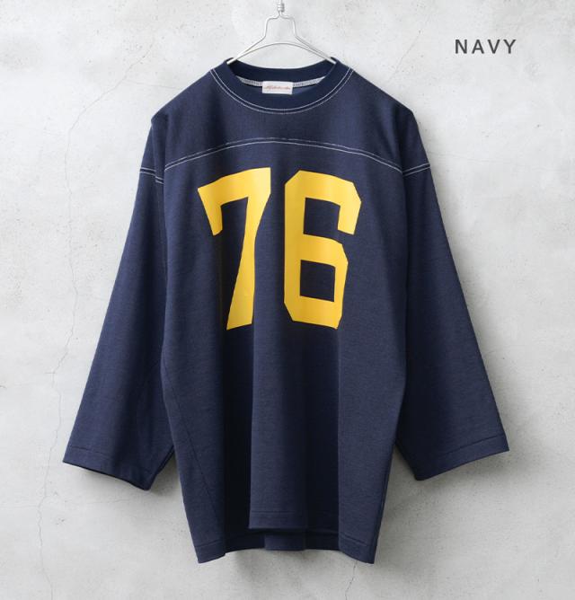 A.G.SPALDING&BROS エージースポルディング&ブロス SPL-AGS-251016 コットンレーヨン フットボール Tシャツ 日本製【Cx】【T】｜メンズファッション アメカジ フットボールTシャツ 7分袖 ヴィンテージ ストリート ブランド おしゃれ