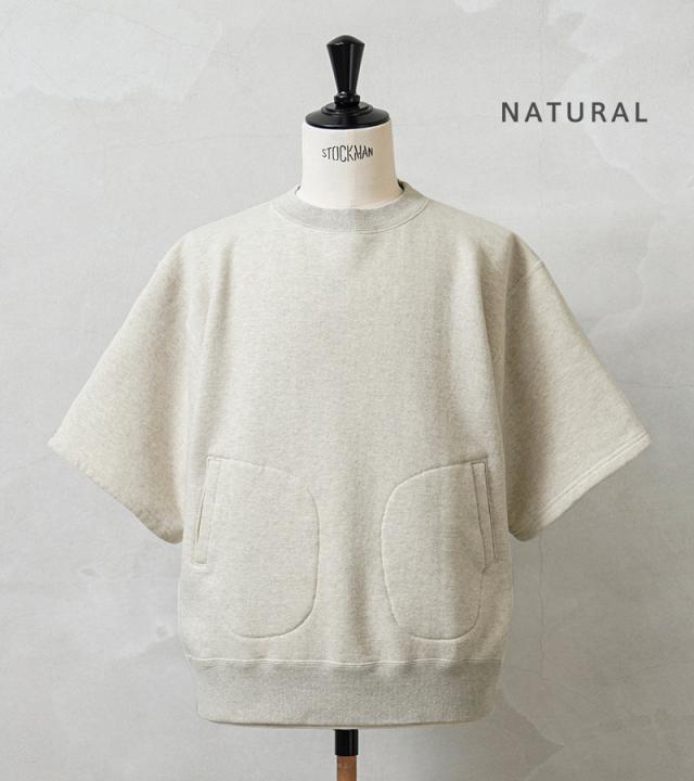 A.G.SPALDING&BROS エージースポルディング&ブロス SPL-AGS-951002 ハーフスリーブ スウェットシャツ 日本製 【Cx】【T】｜半袖 トレーナー 吊り編み 裏毛 丸胴 ゆったり アメカジ  メンズファッション ビッグシルエット トップス