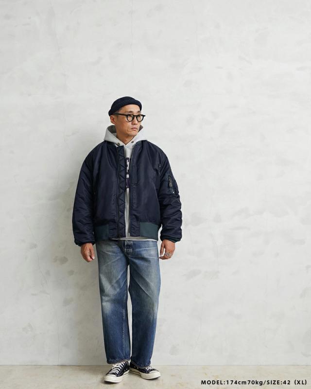 WAIPER.inc ワイパーインク 米軍 U.S.AIR FORCE B-15C MOD フライトジャケット TEST SAMPLEモデル【WP08】【T】【Cx】｜メンズ アウター 大きいサイズ ミリタリー ma-1 ナイロンジャケット 防風 防寒 ブランド おしゃれ