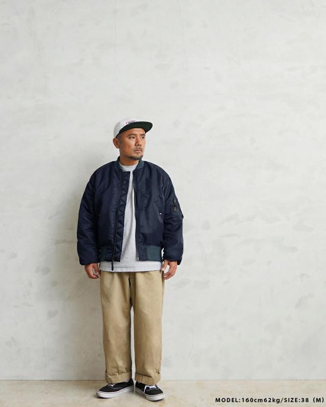 WAIPER.inc ワイパーインク 米軍 U.S.AIR FORCE B-15C MOD フライトジャケット TEST SAMPLEモデル【WP08】【T】【Cx】｜メンズ アウター 大きいサイズ ミリタリー ma-1 ナイロンジャケット 防風 防寒 ブランド おしゃれ