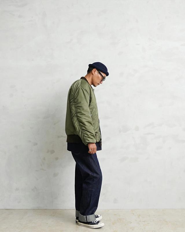 WAIPER.inc ワイパーインク 米軍 U.S.AIR FORCE B-15B MOD フライトジャケット TEST SAMPLEモデル【WP13】【T】【Cx】｜メンズ アウター 大きいサイズ ミリタリー ma-1ライク ナイロンジャケット カーキ グリーン ブランド おしゃれ