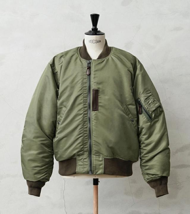 WAIPER.inc ワイパーインク 米軍 U.S.AIR FORCE B-15B MOD フライトジャケット TEST SAMPLEモデル【WP13】【T】【Cx】｜メンズ アウター 大きいサイズ ミリタリー ma-1ライク ナイロンジャケット カーキ グリーン ブランド おしゃれ