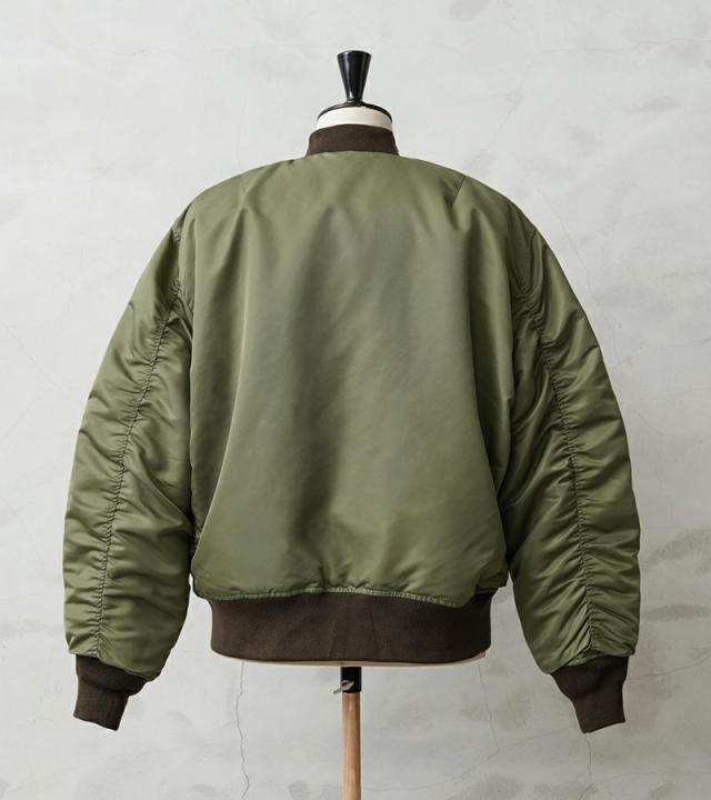 WAIPER.inc ワイパーインク 米軍 U.S.AIR FORCE B-15B MOD フライトジャケット TEST SAMPLEモデル【WP13】【T】【Cx】｜メンズ アウター 大きいサイズ ミリタリー ma-1ライク ナイロンジャケット カーキ グリーン ブランド おしゃれ