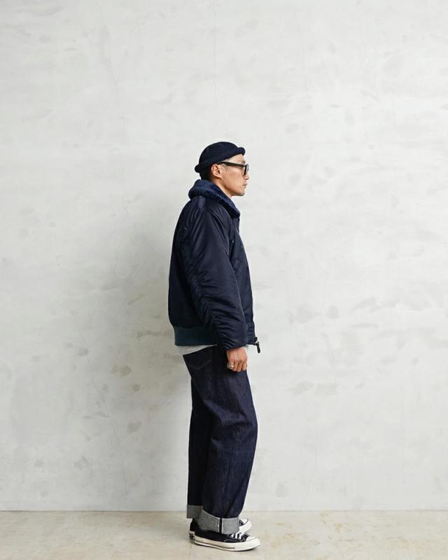 WAIPER.inc ワイパーインク 米軍 U.S.AIR FORCE B-15C フライトジャケット【WP14】【T】【Cx】｜メンズ アウター 大きいサイズ ミリタリー ma-1 エムエーワン ナイロンジャケット 防風 防寒 ネイビー ブランド おしゃれ