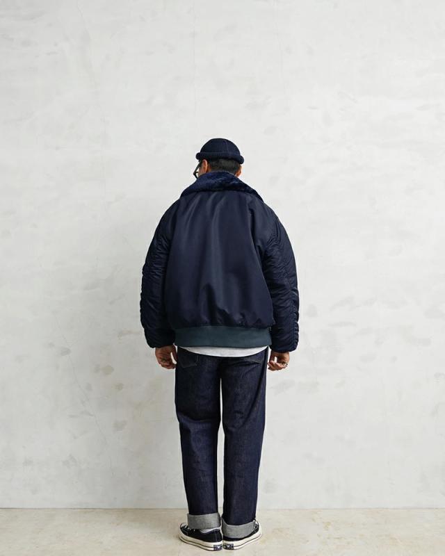 WAIPER.inc ワイパーインク 米軍 U.S.AIR FORCE B-15C フライトジャケット【WP14】【T】【Cx】｜メンズ アウター 大きいサイズ ミリタリー ma-1 エムエーワン ナイロンジャケット 防風 防寒 ネイビー ブランド おしゃれ