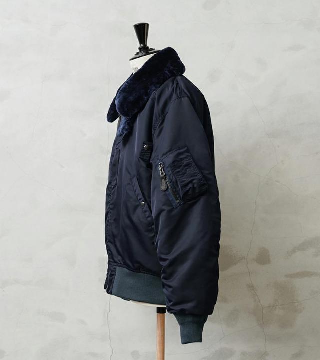 WAIPER.inc ワイパーインク 米軍 U.S.AIR FORCE B-15C フライトジャケット【WP14】【T】【Cx】｜メンズ アウター 大きいサイズ ミリタリー ma-1 エムエーワン ナイロンジャケット 防風 防寒 ネイビー ブランド おしゃれ