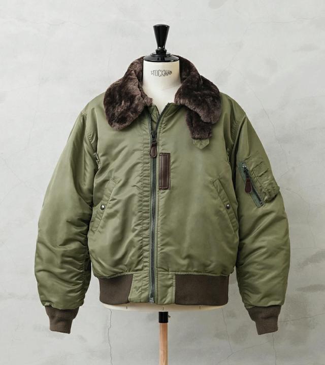 WAIPER.inc ワイパーインク 米軍 U.S.AIR FORCE B-15B フライトジャケット【WP20】【T】【Cx】｜メンズ アウター 大きいサイズ ミリタリー ma-1 エムエーワン ナイロンジャケット 防風 防寒 カーキ グリーン ブランド おしゃれ