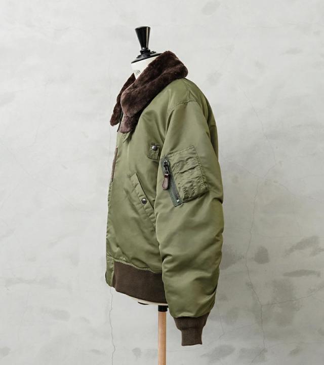 WAIPER.inc ワイパーインク 米軍 U.S.AIR FORCE B-15B フライトジャケット【WP20】【T】【Cx】｜メンズ アウター 大きいサイズ ミリタリー ma-1 エムエーワン ナイロンジャケット 防風 防寒 カーキ グリーン ブランド おしゃれ