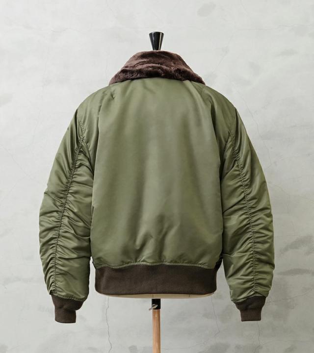 WAIPER.inc ワイパーインク 米軍 U.S.AIR FORCE B-15B フライトジャケット【WP20】【T】【Cx】｜メンズ アウター 大きいサイズ ミリタリー ma-1 エムエーワン ナイロンジャケット 防風 防寒 カーキ グリーン ブランド おしゃれ