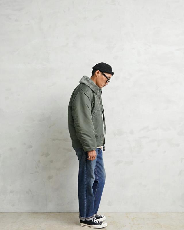 WAIPER.inc ワイパーインク 米軍 U.S.AIR FORCE B-15D フライトジャケット【WP27】【T】【Cx】｜メンズ アウター 大きいサイズ ミリタリー ma-1 エムエーワン ナイロンジャケット 防風 防寒 カーキ グリーン ブランド おしゃれ