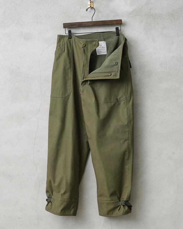 WAIPER.inc 米軍 U.S.NAVY コールドウェザー A-2 デッキパンツ【WP124】【T】【Cx】｜メンズ ボトムス 大きサイズ ワイドパンツ 防風 防寒 保温 軍パン ミリタリー カーキ バイク ブランド おしゃれ