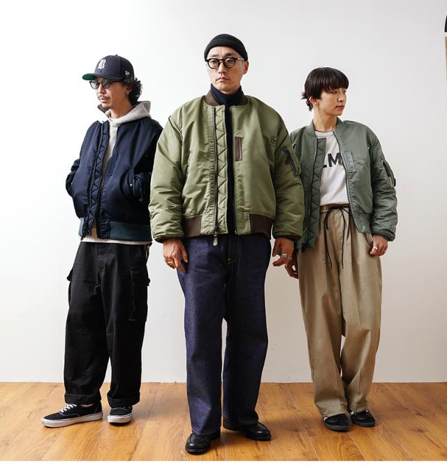 WAIPER.inc ワイパーインク 米軍 U.S.AIR FORCE B-15B MOD フライトジャケット TEST SAMPLEモデル【WP13】【T】【Cx】｜メンズ アウター 大きいサイズ ミリタリー ma-1ライク ナイロンジャケット カーキ グリーン ブランド おしゃれ