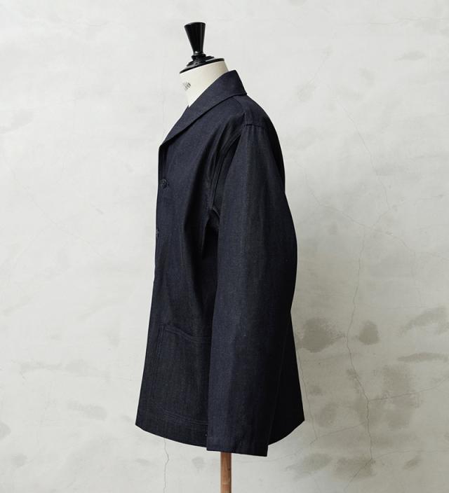 WAIPER.inc 米軍 1940’s U.S.NAVY M-43 デニムショールカラージャケット MADE OF”KAIHARA DENIM”【WP1038】【T】【Cx】｜メンズ アウター 大きいサイズ 大人 カジュアル Gジャン ジージャン ブランド おしゃれ
