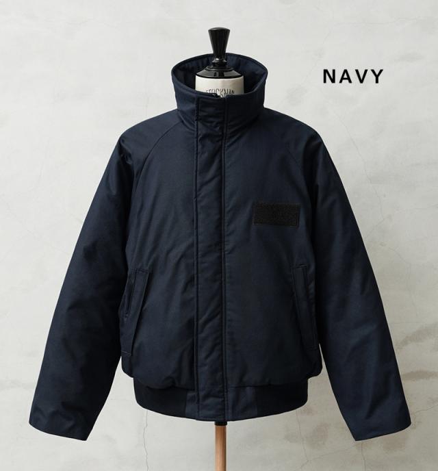 WAIPER.inc ワイパーインク 米軍 U.S.NAVY シップボードジャケット【WP1075】【Cx】【I】｜メンズ アウター 大きいサイズ ミリタリー ブルゾン ハイネック 立ち襟 無地 綿 コットン ネイビー ブランド おしゃれ