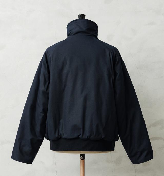 WAIPER.inc ワイパーインク 米軍 U.S.NAVY シップボードジャケット【WP1075】【Cx】【I】｜メンズ アウター 大きいサイズ ミリタリー ブルゾン ハイネック 立ち襟 無地 綿 コットン ネイビー ブランド おしゃれ