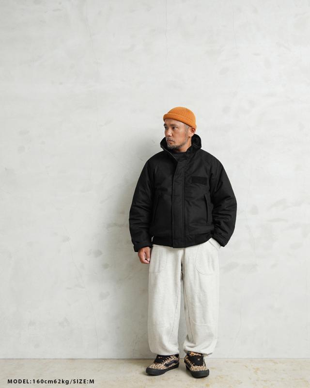 WAIPER.inc ワイパーインク 米軍 U.S.NAVY シップボードジャケット【WP1075】【Cx】【I】｜メンズ アウター 大きいサイズ ミリタリー ブルゾン ハイネック 立ち襟 無地 綿 コットン ネイビー ブランド おしゃれ