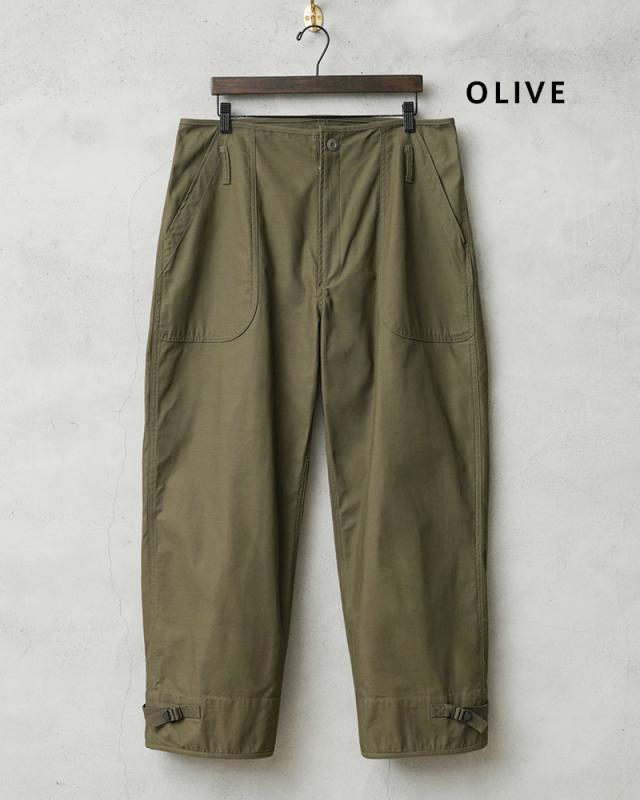 WAIPER.inc 米軍 U.S.NAVY A-2 1レイヤー デッキパンツ【WP126】【T】【Cx】｜メンズ ミリタリー 大きいサイズ 軍パン ズボン ベイカーパンツ ワイドパンツ カーキ ブランド おしゃれ