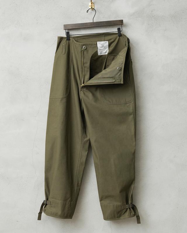 WAIPER.inc 米軍 U.S.NAVY A-2 1レイヤー デッキパンツ【WP126】【T】【Cx】｜メンズ ミリタリー 大きいサイズ 軍パン ズボン ベイカーパンツ ワイドパンツ カーキ ブランド おしゃれ