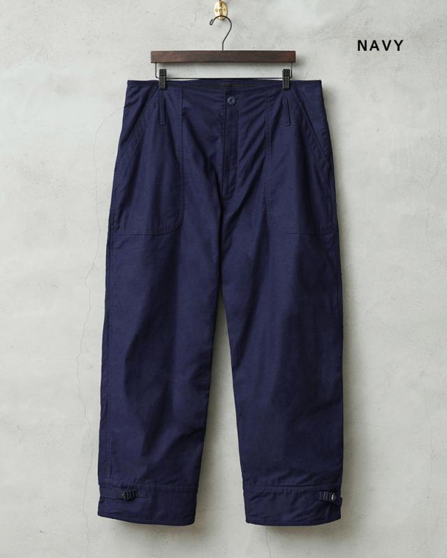 WAIPER.inc 米軍 U.S.NAVY コールドウェザー A-2 デッキパンツ【WP124】【T】【Cx】｜メンズ ボトムス 大きサイズ ワイドパンツ 防風 防寒 保温 軍パン ミリタリー カーキ バイク ブランド おしゃれ
