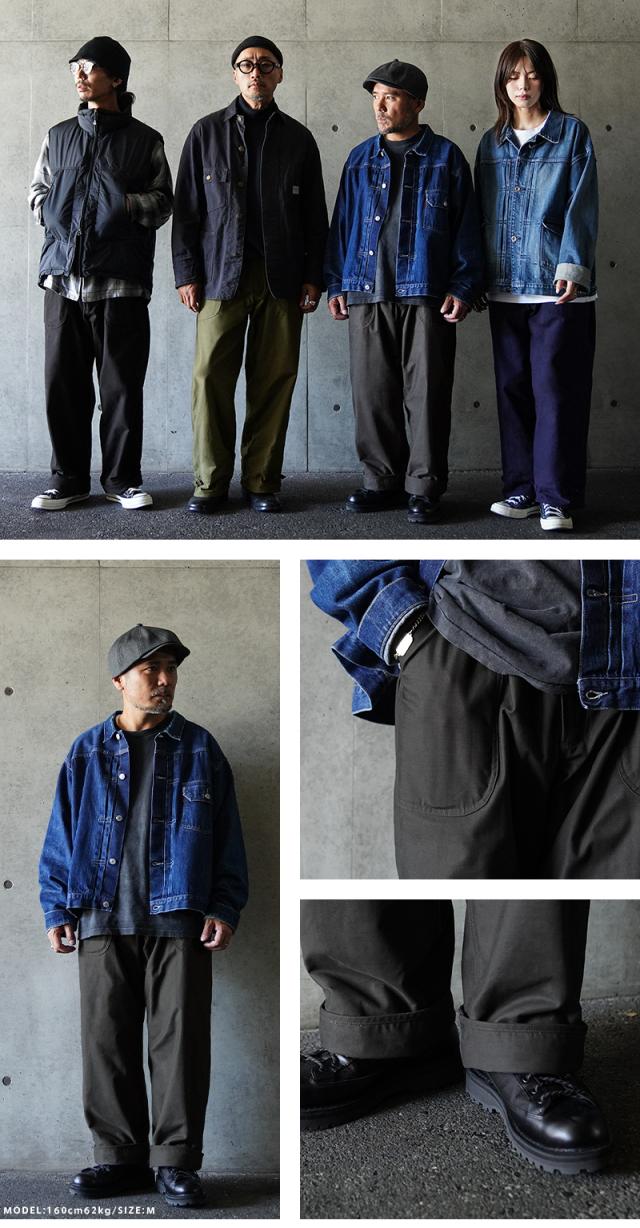 WAIPER.inc 米軍 U.S.NAVY コールドウェザー A-2 デッキパンツ【WP124】【T】【Cx】｜メンズ ボトムス 大きサイズ ワイドパンツ 防風 防寒 保温 軍パン ミリタリー カーキ バイク ブランド おしゃれ