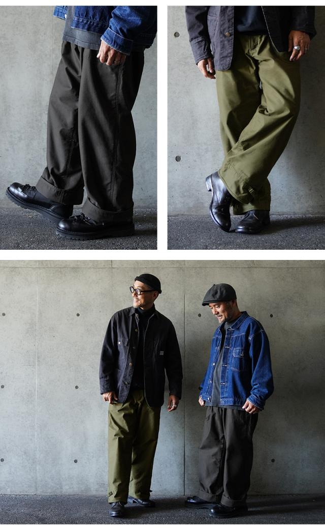 WAIPER.inc 米軍 U.S.NAVY コールドウェザー A-2 デッキパンツ【WP124】【T】【Cx】｜メンズ ボトムス 大きサイズ ワイドパンツ 防風 防寒 保温 軍パン ミリタリー カーキ バイク ブランド おしゃれ