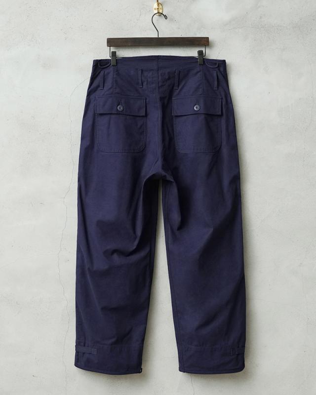 WAIPER.inc 米軍 U.S.NAVY A-2 1レイヤー デッキパンツ【WP126】【T】【Cx】｜メンズ ミリタリー 大きいサイズ 軍パン ズボン ベイカーパンツ ワイドパンツ カーキ ブランド おしゃれ