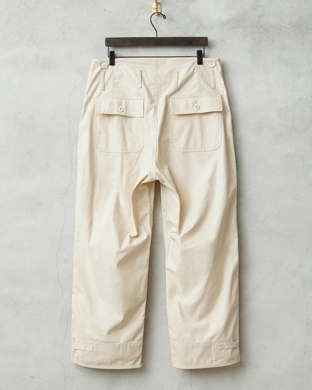 WAIPER.inc 米軍 U.S.NAVY A-2 1レイヤー デッキパンツ【WP126】【T】【Cx】｜メンズ ミリタリー 大きいサイズ 軍パン ズボン ベイカーパンツ ワイドパンツ カーキ ブランド おしゃれ