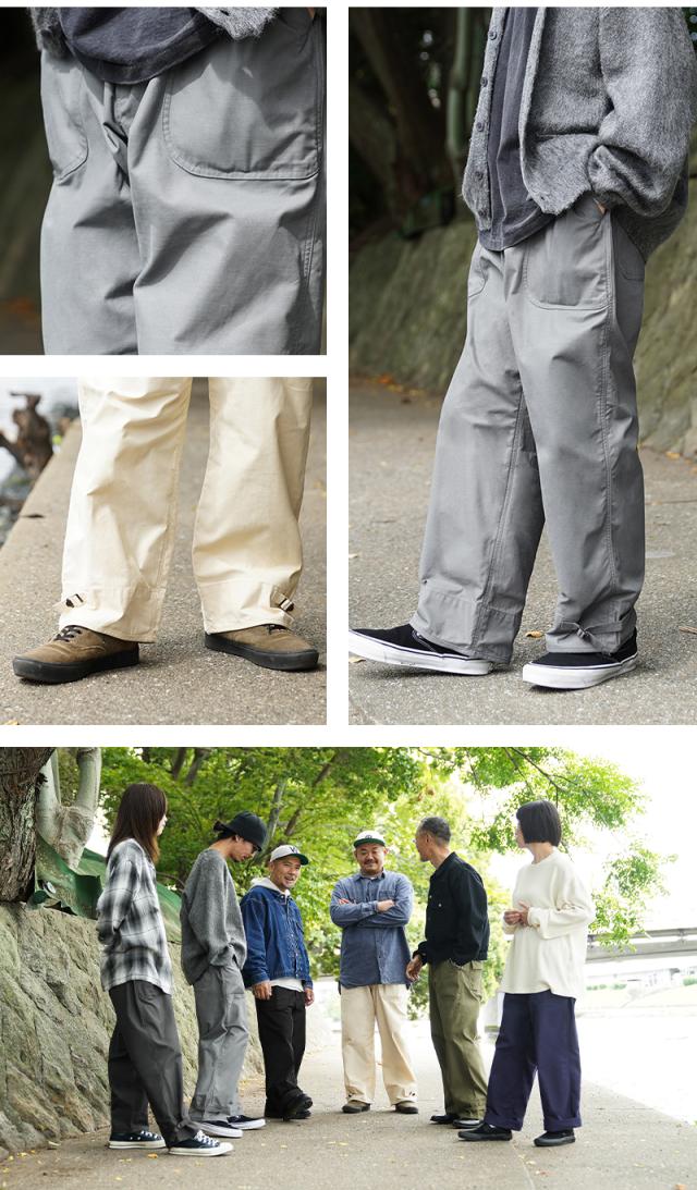 WAIPER.inc 米軍 U.S.NAVY A-2 1レイヤー デッキパンツ【WP126】【T】【Cx】｜メンズ ミリタリー 大きいサイズ 軍パン ズボン ベイカーパンツ ワイドパンツ カーキ ブランド おしゃれ