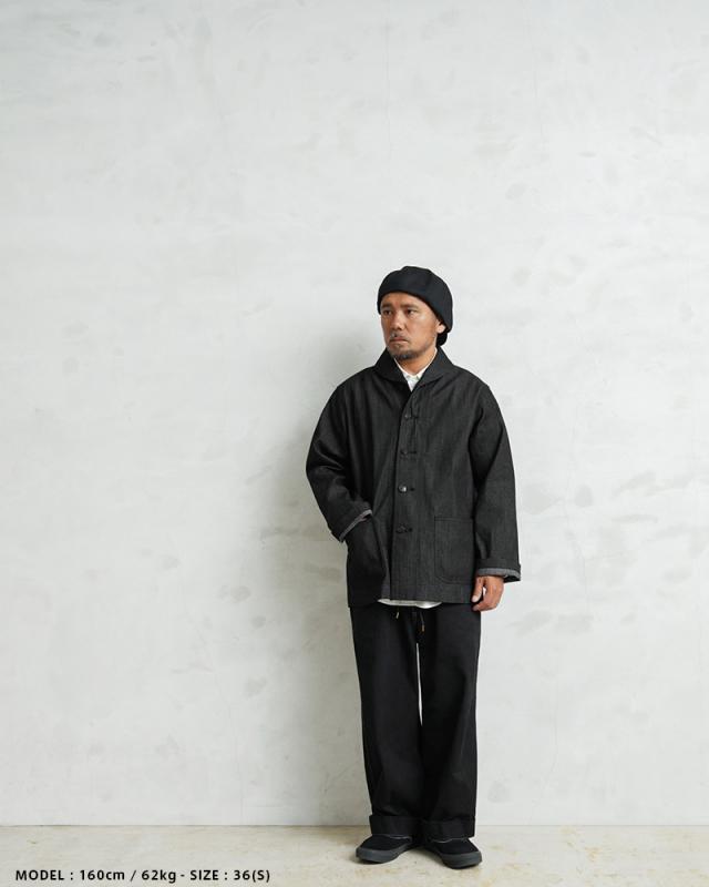 WAIPER.inc 米軍 1940’s U.S.NAVY M-43 デニムショールカラージャケット MADE OF”KAIHARA DENIM”【WP1038】【T】【Cx】｜メンズ アウター 大きいサイズ 大人 カジュアル Gジャン ジージャン ブランド おしゃれ