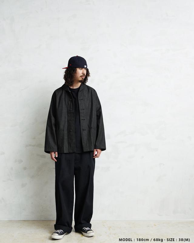 WAIPER.inc 米軍 1940’s U.S.NAVY M-43 デニムショールカラージャケット MADE OF”KAIHARA DENIM”【WP1038】【T】【Cx】｜メンズ アウター 大きいサイズ 大人 カジュアル Gジャン ジージャン ブランド おしゃれ