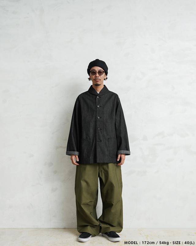 WAIPER.inc 米軍 1940’s U.S.NAVY M-43 デニムショールカラージャケット MADE OF”KAIHARA DENIM”【WP1038】【T】【Cx】｜メンズ アウター 大きいサイズ 大人 カジュアル Gジャン ジージャン ブランド おしゃれ
