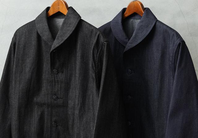 WAIPER.inc 米軍 1940’s U.S.NAVY M-43 デニムショールカラージャケット MADE OF”KAIHARA DENIM”【WP1038】【T】【Cx】｜メンズ アウター 大きいサイズ 大人 カジュアル Gジャン ジージャン ブランド おしゃれ