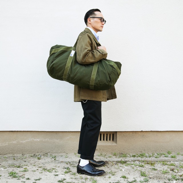 超安い品質 ミリタリー バッグ FORCE AIR フランス軍 実物 希少 / 個人装備