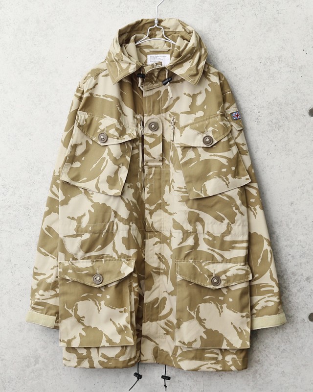 実物 USED イギリス軍 WINDPROOF コンバット スモック デザート