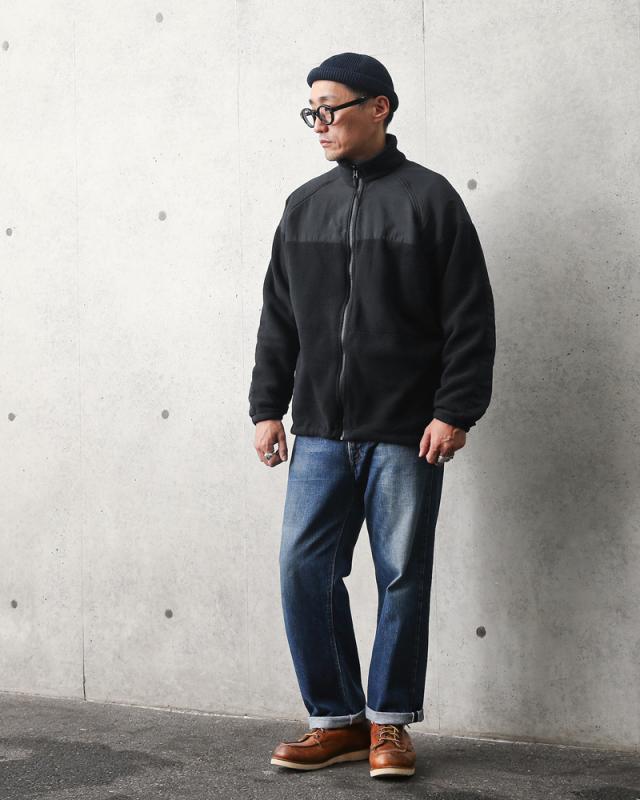 実物 USED 米軍 U.S.NAVY ECWCS GEN2 NWU パーカー用 フリースライナージャケット【Cx】【I】｜メンズ レディース 防寒 BLACK ブラック スタンドカラー 古着 アメリカ軍 払い下げ品 実物放出品