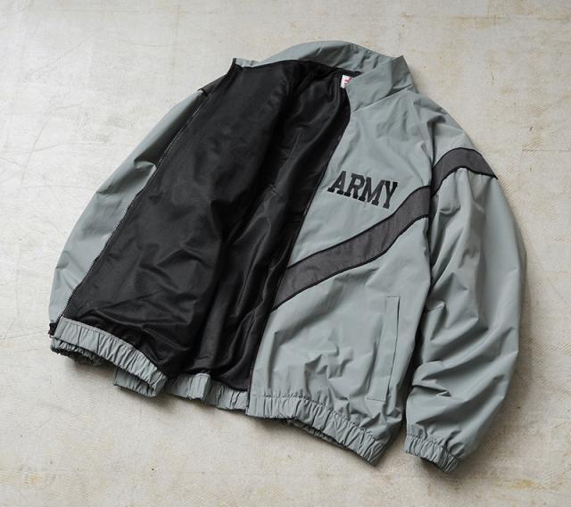 ミリタリージャケット メンズ / 実物 新品 デッドストック 米軍 U.S.ARMY IPFU フィットネスジャケット【Cx】【I】 ｜アウター トラックジャケット スポーツ カジュアル トレーニング ジム 反射 夜間 ジョギング 大きいサイズ 軍放出品