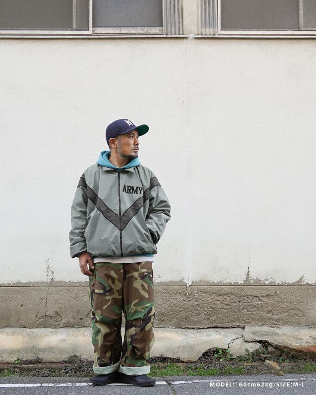 ミリタリージャケット メンズ / 実物 新品 デッドストック 米軍 U.S.ARMY IPFU フィットネスジャケット【Cx】【I】 ｜アウター トラックジャケット スポーツ カジュアル トレーニング ジム 反射 夜間 ジョギング 大きいサイズ 軍放出品