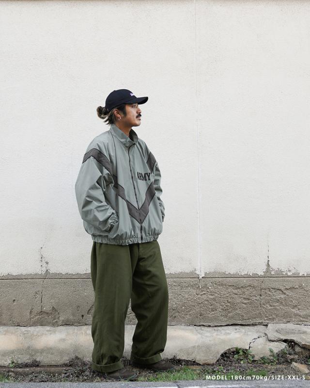 ミリタリージャケット メンズ / 実物 新品 デッドストック 米軍 U.S.ARMY IPFU フィットネスジャケット【Cx】【I】 ｜アウター トラックジャケット スポーツ カジュアル トレーニング ジム 反射 夜間 ジョギング 大きいサイズ 軍放出品