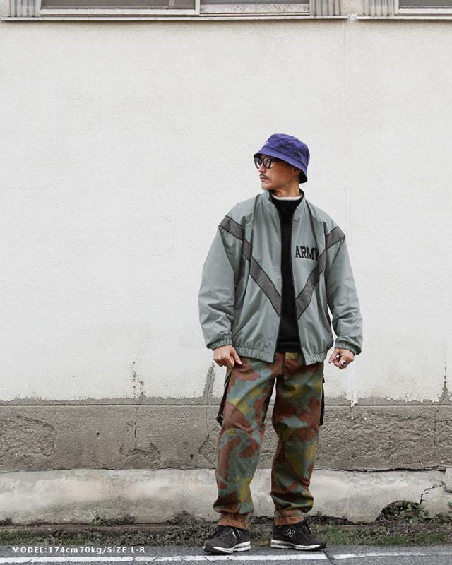 ミリタリージャケット メンズ / 実物 新品 デッドストック 米軍 U.S.ARMY IPFU フィットネスジャケット【Cx】【I】 ｜アウター トラックジャケット スポーツ カジュアル トレーニング ジム 反射 夜間 ジョギング 大きいサイズ 軍放出品