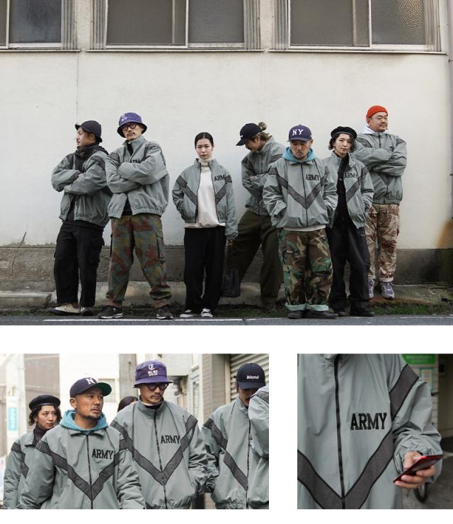 ミリタリージャケット メンズ / 実物 新品 デッドストック 米軍 U.S.ARMY IPFU フィットネスジャケット【Cx】【I】 ｜アウター トラックジャケット スポーツ カジュアル トレーニング ジム 反射 夜間 ジョギング 大きいサイズ 軍放出品