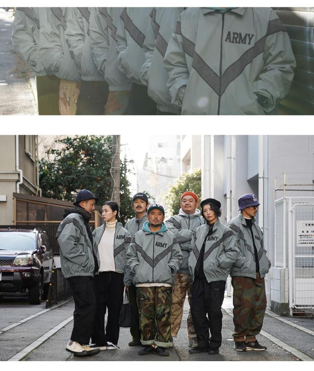 ミリタリージャケット メンズ / 実物 新品 デッドストック 米軍 U.S.ARMY IPFU フィットネスジャケット【Cx】【I】 ｜アウター トラックジャケット スポーツ カジュアル トレーニング ジム 反射 夜間 ジョギング 大きいサイズ 軍放出品