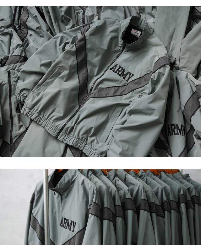 ミリタリージャケット メンズ / 実物 新品 デッドストック 米軍 U.S.ARMY IPFU フィットネスジャケット【Cx】【I】 ｜アウター トラックジャケット スポーツ カジュアル トレーニング ジム 反射 夜間 ジョギング 大きいサイズ 軍放出品