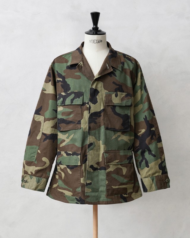 実物 新品 デッドストック 米軍 BDU WOODLAND CAMO ジャケット 後期型