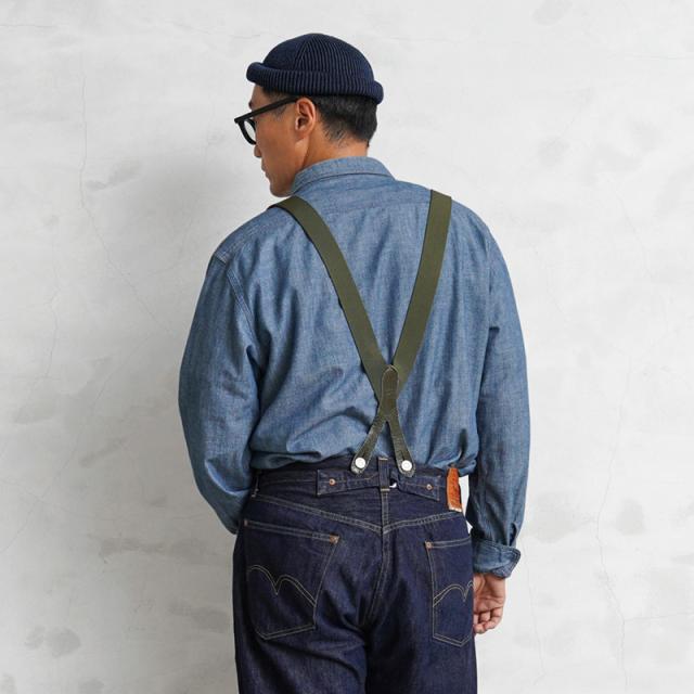 79年ドイツ軍実品 ミリタリー/サスペンダーパンツ/古着/実寸W36L27 79年ドイツ軍実品 ミリタリー/サスペンダーパンツ/古着/実寸W